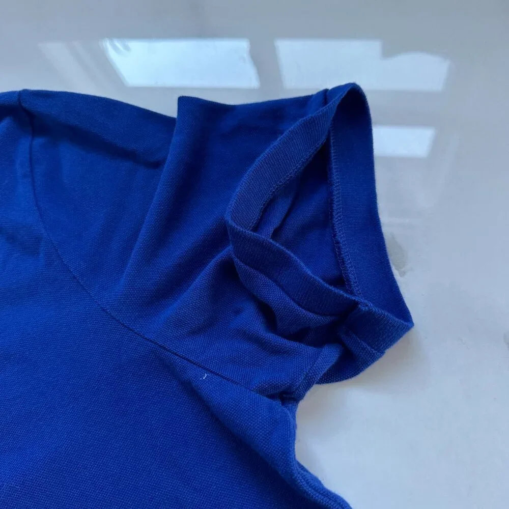 Ralph Lauren | Bear Polo Shirt | XXL | Classic Fit | Royal Blue | 100% Cotton - Picture 5 of 16